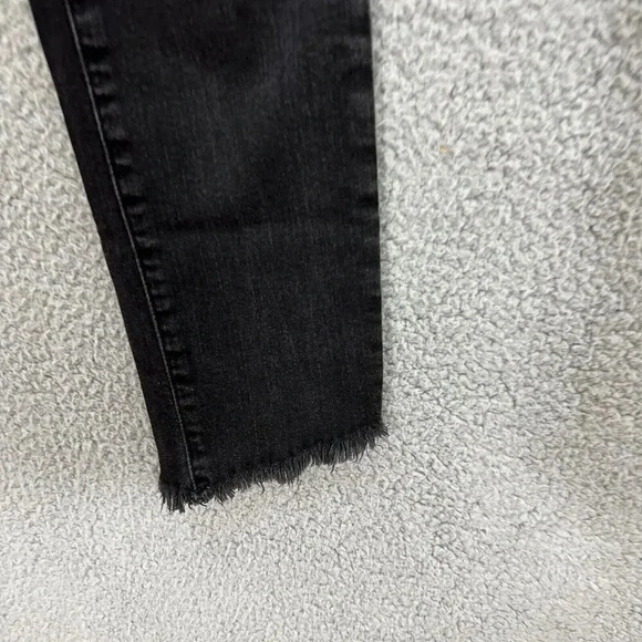 AG ADRIANO GOLDSCHMIED jeans 26 The Prima Cigarette Leg Black Pants chewed hem - Picture 5 of 11